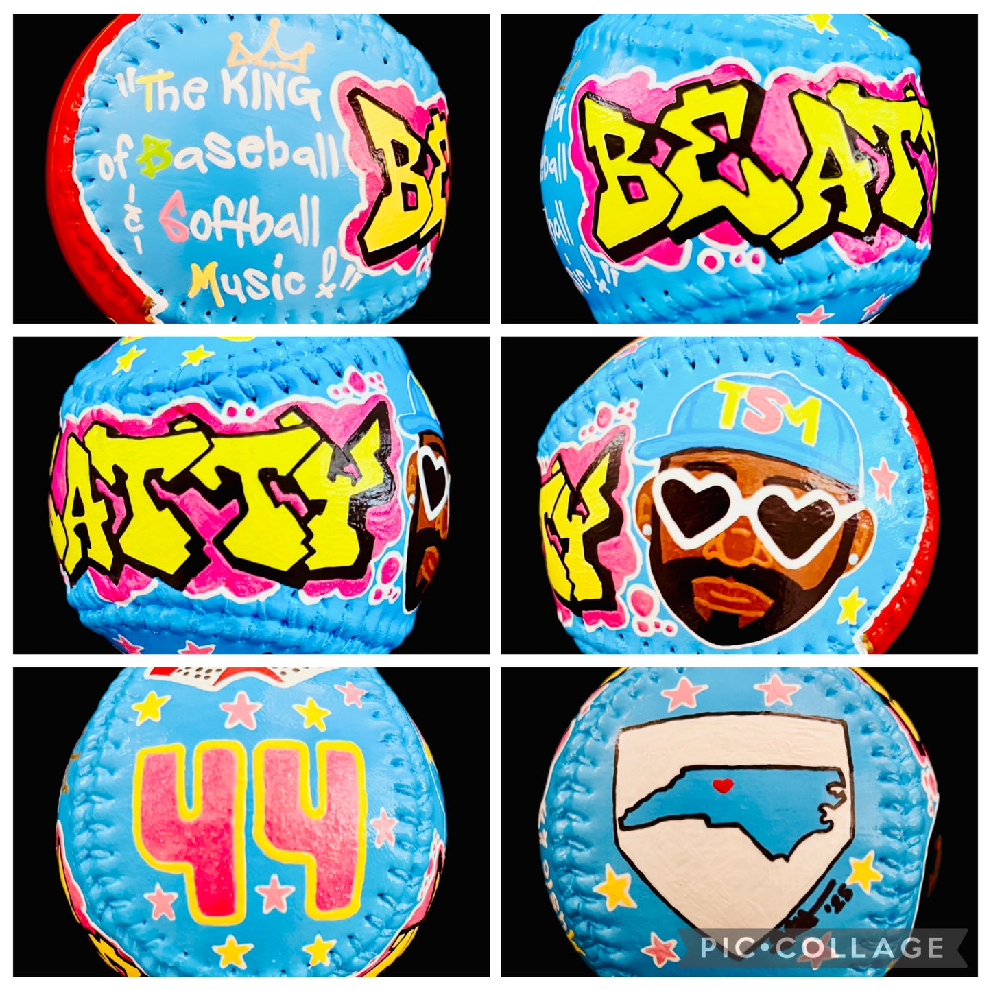 Dugout Design Co. Custom Hand-Painted Ball